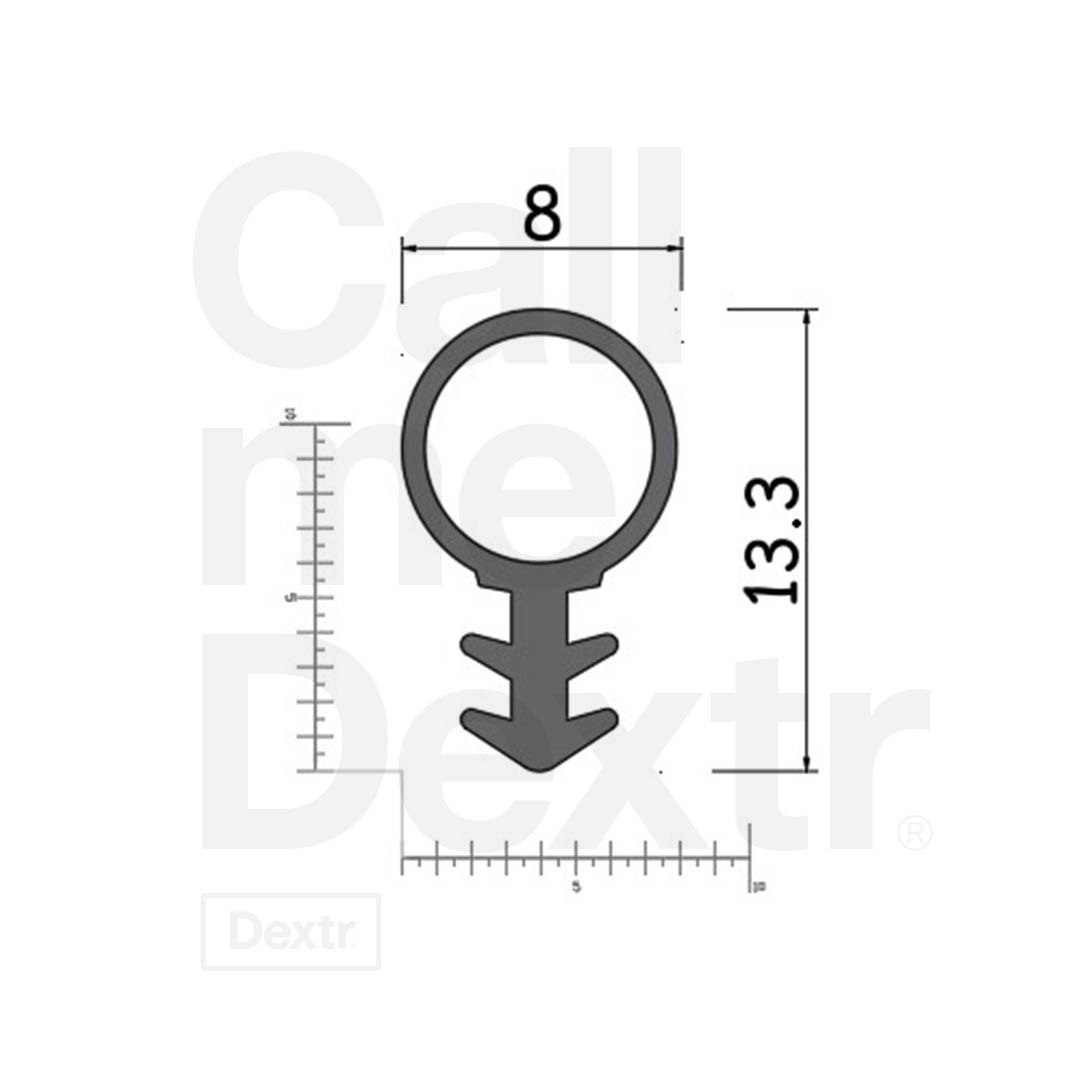 559 8 mm met afmetingen